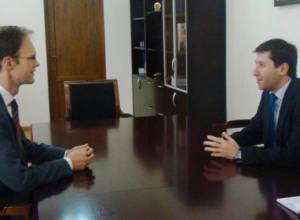 Попрощался с послом Швейцарии