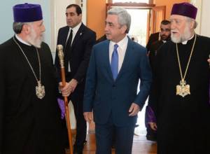 Приём в резиденции президента