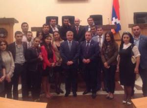 Делегацию молодежного совета РПА в Карабахе
