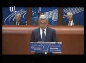 Սերժ Սարգսյանի ելույթը Ստրասբուրգում