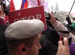 Հրմշտոց  ակցիայի ժամանակ