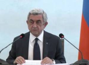 Միջազգային հանրությունը լուռ է, երբ Ադրբեջանը կիրառում է ծանր հրետանի. Ս. Սարգսյան