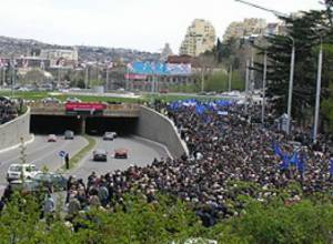 Demanding Sahakashvili’s resignation