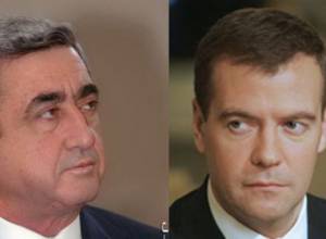 Serzh Sargsyan congratulates Dmitry Medvedev