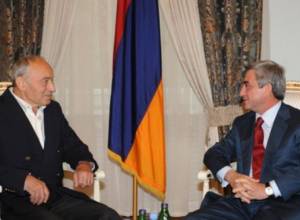 Serzh Sargsyan receives Valentin Gaft