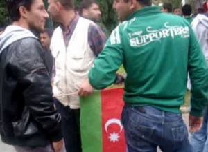 Azerbaijani flags are hung in Bursa