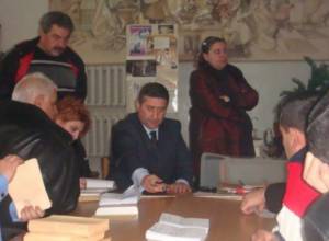 They left the precinct as a sign of protest