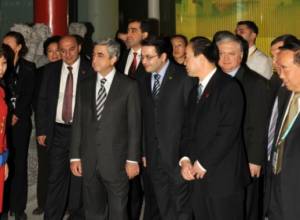 Serzh Sargsyan attended Armenian pavilion