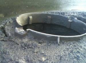 Body in pit