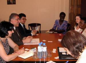 Armenian deputy FM receives UN Special Rapporteur Margaret Sekaggya
