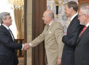Serzh Sargsyan meetings OSCE MG Co-Chairs