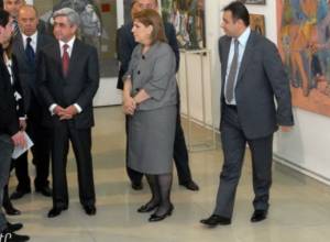 Serzh Sargsyan at the Artists’ Union