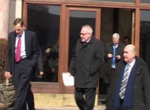 Co-Chairs waiting for weather forecast