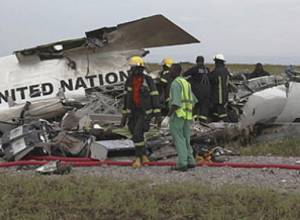 A plane crashed