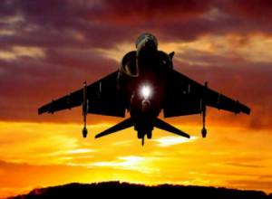 Azerbaijani fighters manoeuvre near Karabakh