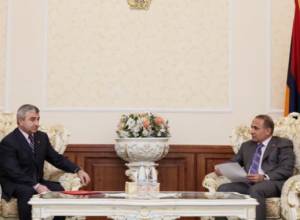 Armenian, NKR parliament speakers discuss cooperation issues