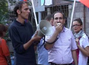 Incident during rally awareness action