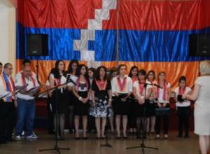Celebrated Armenia’s independence under Karabakh flag