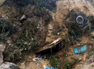 Landslide-affected area converted into tent town