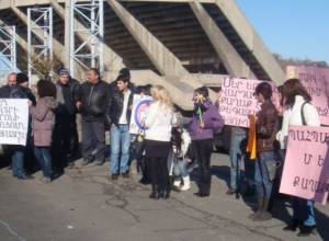 Protest action against shopping centre