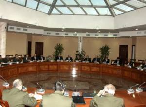 Military prosecutor at discussion