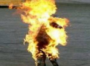 Burned herself