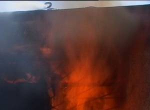 Fire in military registration and enlistment office
