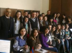 Raffi Hovannisian meets students