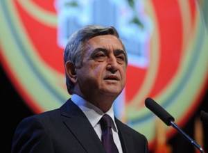 Serzh Sargsyan at the 13th Republican Convention
