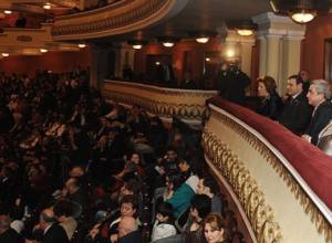 Shushan Petrosyan sings for Serzh Sargsyan