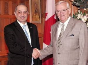 Yeganyan meets Chairman of Canadian Senate