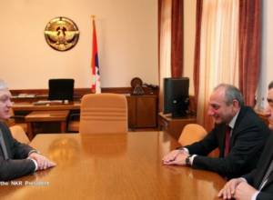 Artsakh President receives Armenian FM