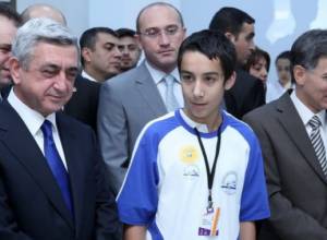 Serzh Sargsyan attends DiGITec expo
