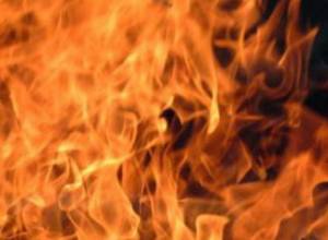 Barn burnt down