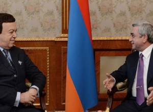Kobzon thanks Serzh Sargsyan for warm hospitality and appreciation