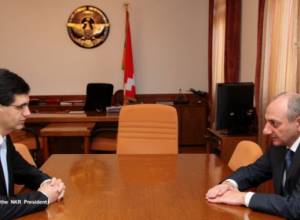 B.Sahakyan received director-general of the "Karabagh-Telecom"