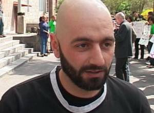 Protest action in support of environmentalist