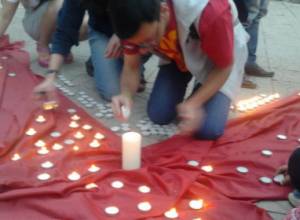 Candlelight Memorial for AIDS victims