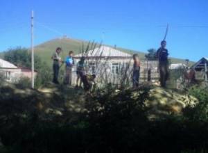 Waste dumped in the yard of Armanis school instead of clay