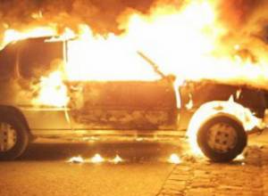 Car burnt down overnight