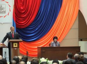Lights cut off after swearing-in ceremony