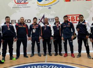 Հայաստանի ուժային եռամարտիկները 2-րդն են Եվրոպայի գավաթում