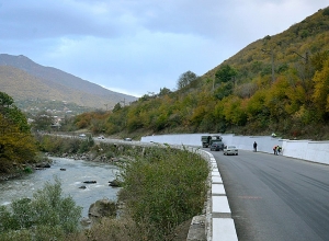 Участок дороги от города Туманян до перекрестка Одзуна будет закрыт для движения транспорта