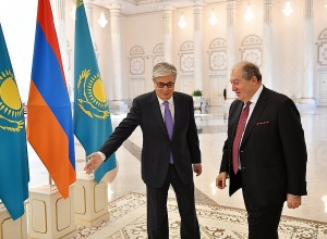 Встреча президентов Армении и Казахстана – Саргсяна и Токаева