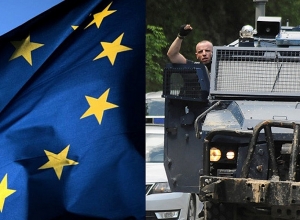 Сербия скопила технику на границе с Косово