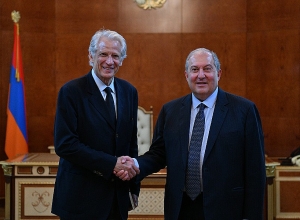 Armenian President meets former French PM