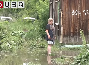 Գյումրի գետակը, աղբով հանդերձ` լցվել է տնակները