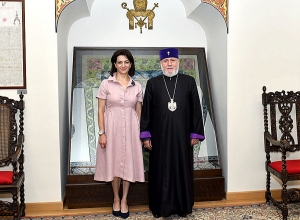 Католикос Всех Армян принял Анну Акопян