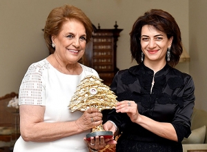 Супруга президента Ливана Надя Чамин Аун приняла Анну Акопян