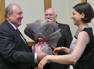 Армен Саркисян принял всемирно известную сопрано Асмик Григорян